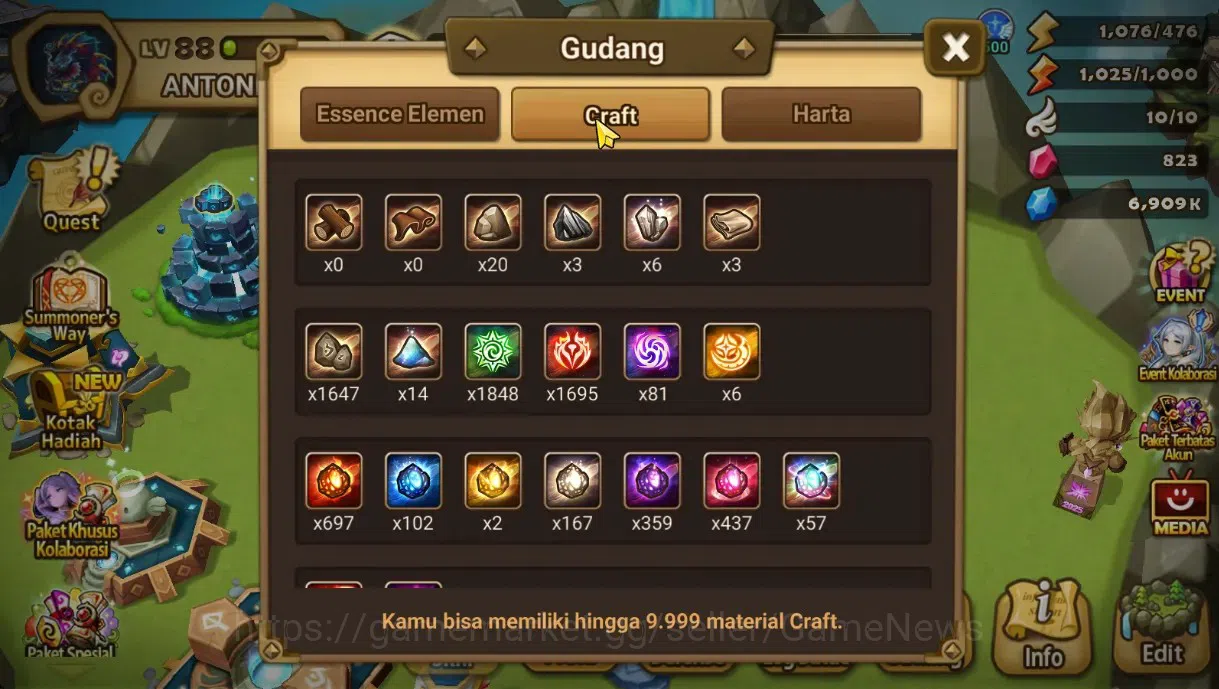Summoners War: Sky Arena Accounts End-Game GLOBAL LV 88|2 LD(Jessica,Velaska)31Total NB5(Leo,Thesar,Lamiella,Etc)+56 18