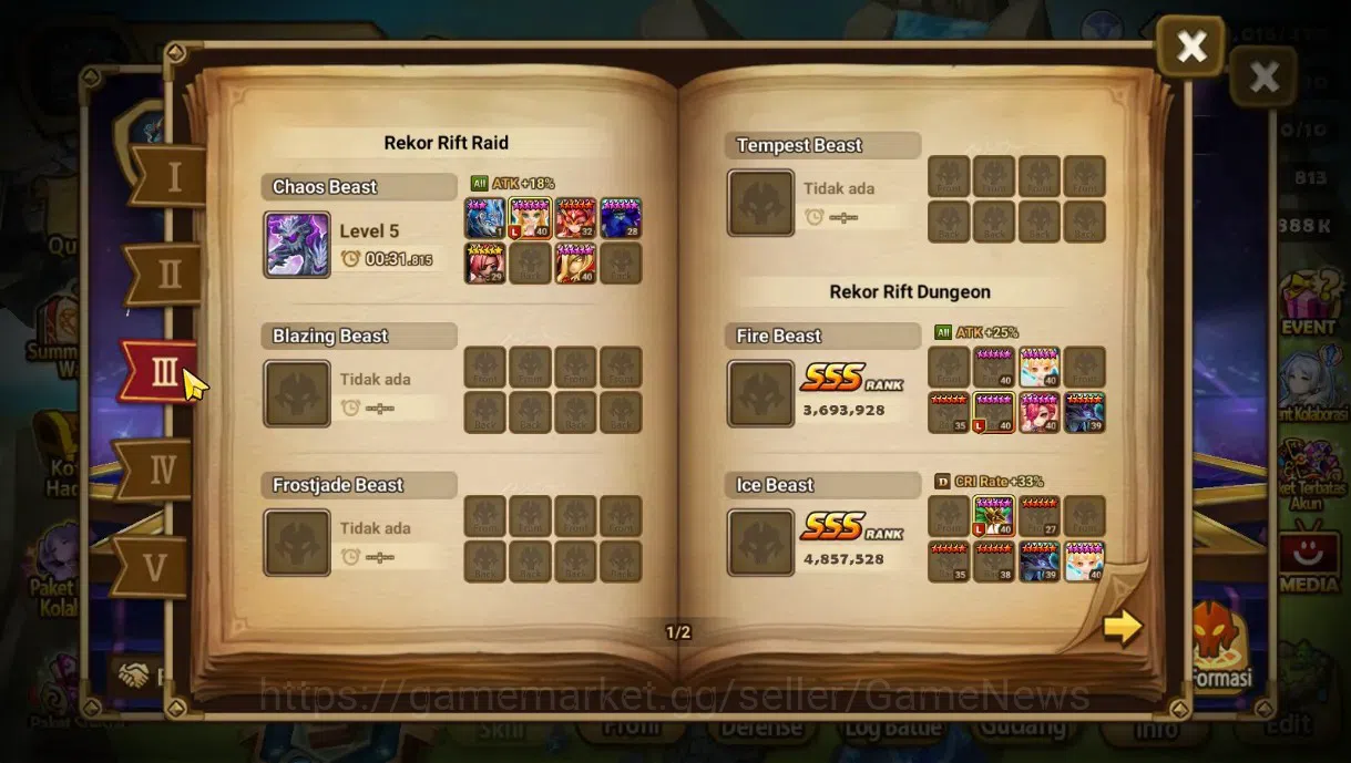 Summoners War: Sky Arena Accounts End-Game GLOBAL LV 88|2 LD(Jessica,Velaska)31Total NB5(Leo,Thesar,Lamiella,Etc)+56 6