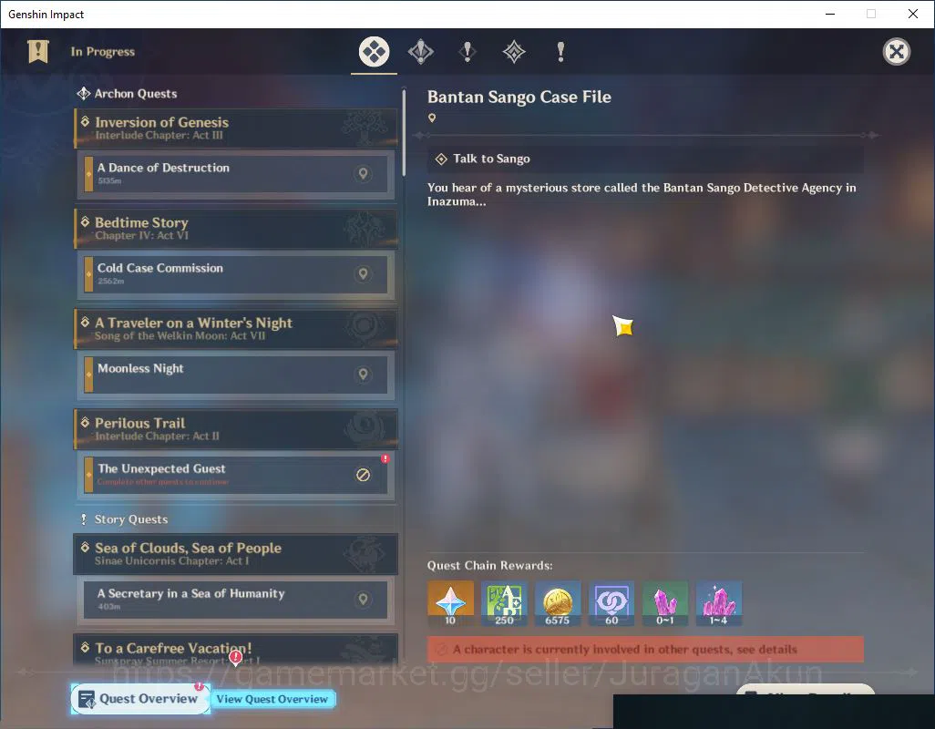Genshin Impact Accounts Mid Game ASIA |AR 56 | 7 Limited + 2(*5Weapon)|Arlec+Sign,Yelan,Alhaitam,Zhongli,Nahida,Lauma,Etc 9