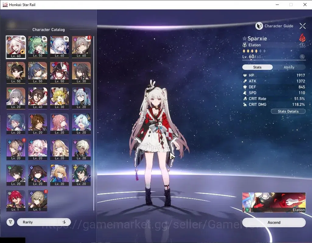 Honkai Star Rail Accounts ASIA|TL 41|Elation Team|7 Limited|Sparxie,Huohou,Y image 4