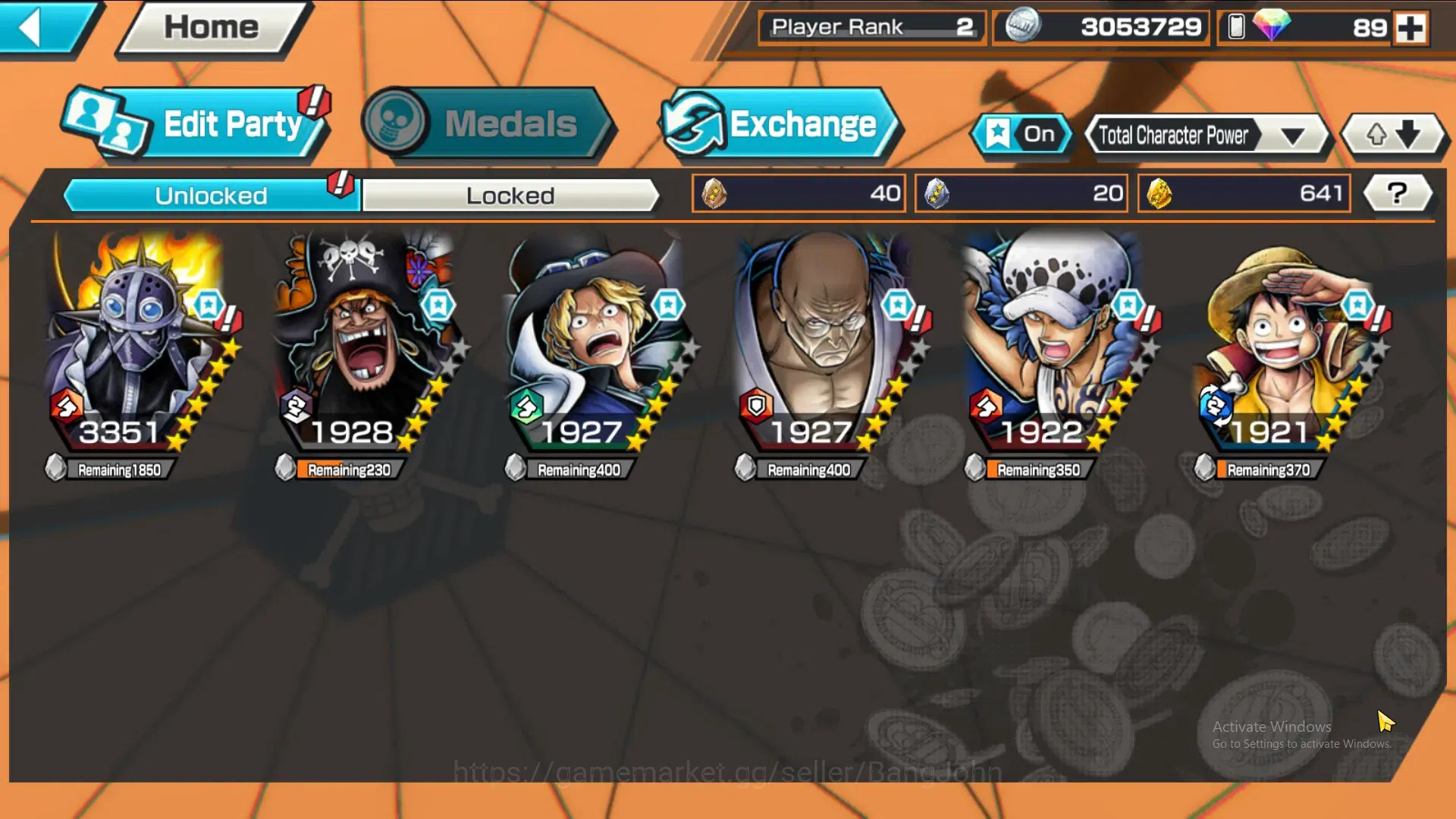 One Piece Bounty Rush Accounts GLOBAL|GF 641|5Ex|St Nusjuro,MD Luffy,Law,MD Tech, image 10
