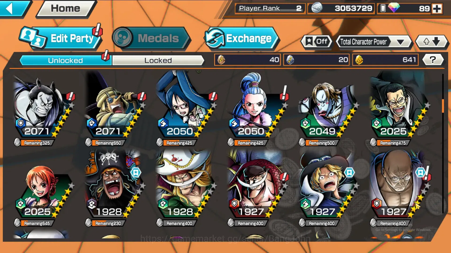 One Piece Bounty Rush Accounts GLOBAL|GF 641|5Ex|St Nusjuro,MD Luffy,Law,MD Tech, image 7