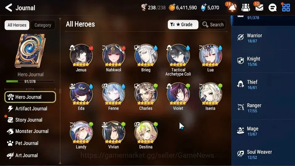 Epic Seven Accounts GLOBAL Unverif|New Era|5 ML(BArunka,LOTScales,US C image 7