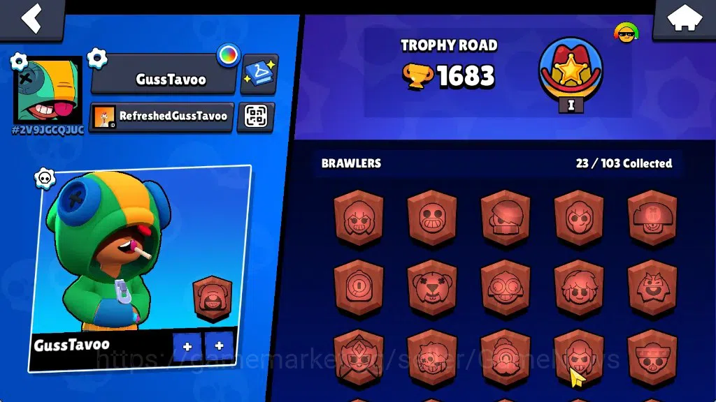Brawl Stars Accounts 1683 Trophy|23 Brawlers 3 Max|Edgar Full Buffies,S image 2
