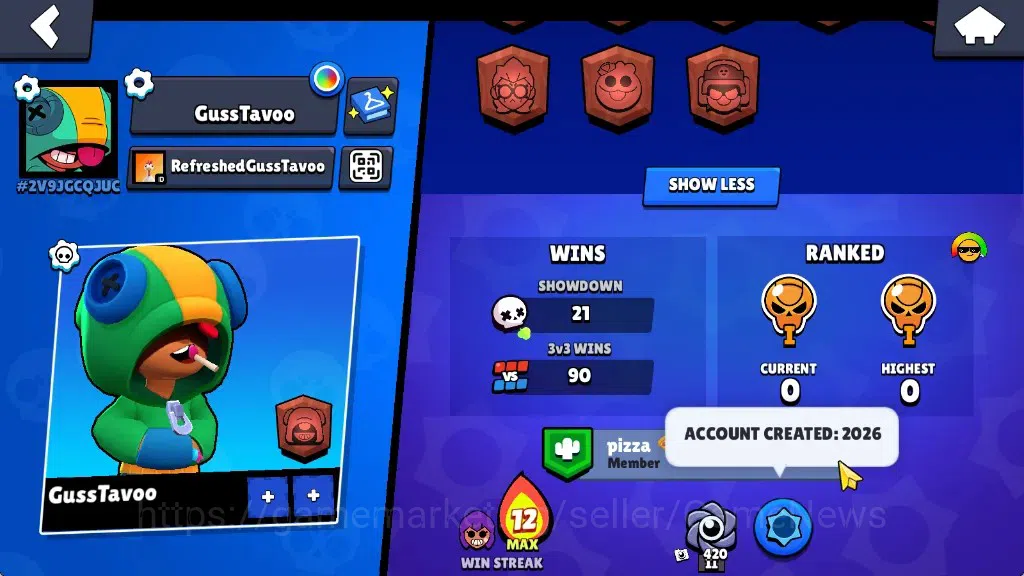 Brawl Stars Accounts 1683 Trophy|23 Brawlers 3 Max|Edgar Full Buffies,S image 3