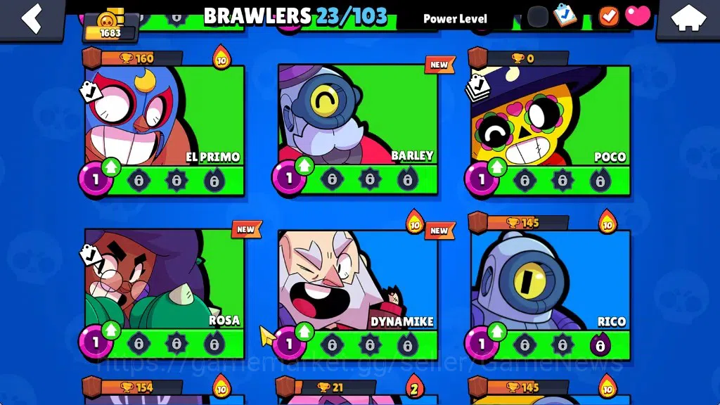 Brawl Stars Accounts 1683 Trophy|23 Brawlers 3 Max|Edgar Full Buffies,S image 8