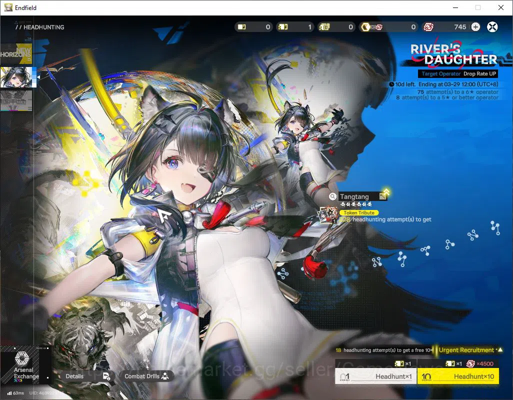 Arknights: Endfield Accounts ASIA|Lv 2|Starter|SSR 2(1Limit)|(Tangtang + Ardeli image 8