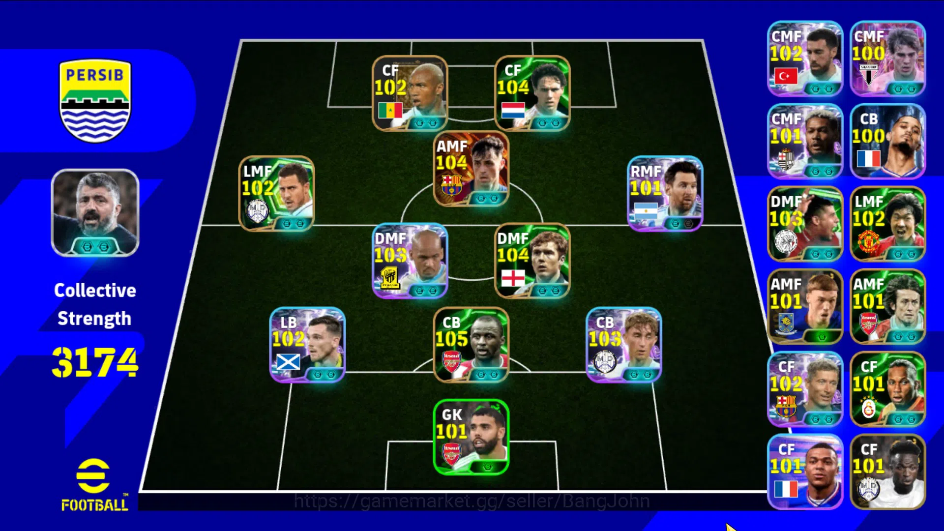eFootball Accounts Android Pwr 3174 | pedri bigtime, fabinho showtime image 1