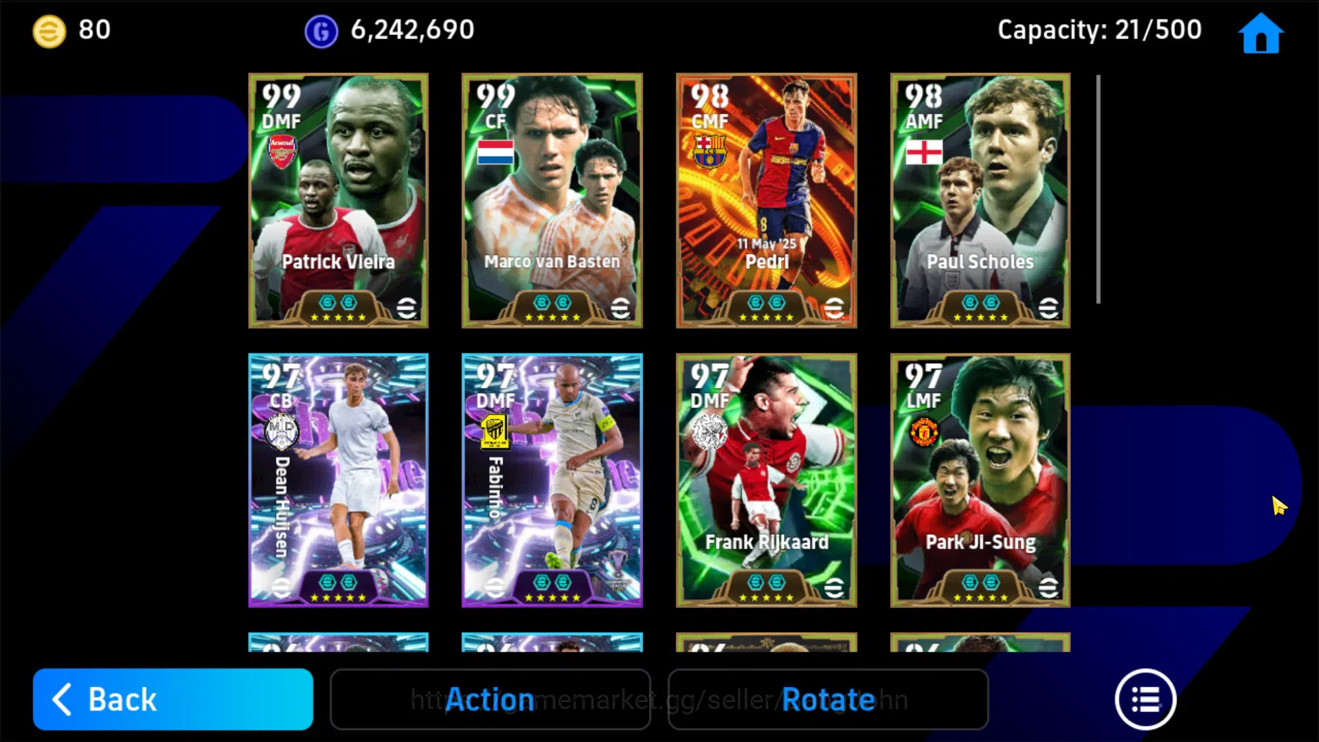 eFootball Accounts Android Pwr 3174 | pedri bigtime, fabinho showtime image 4