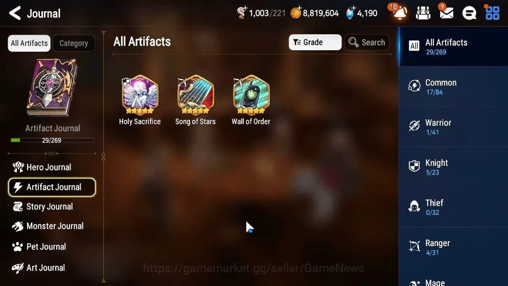 Epic Seven Accounts Mid-Tier GLOBAL Unverif|4 ML(E Ilynav,Har setti,F Cecilia,O Sigret)+Haste,Tenebria,Landy,Etc|PoH ON|4,1K 6