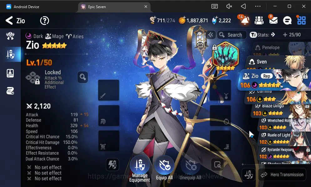 Epic Seven Accounts GLOBAL Unverif|NEW ERA|7 ML(BArunka,LOT Scales,TE image 2