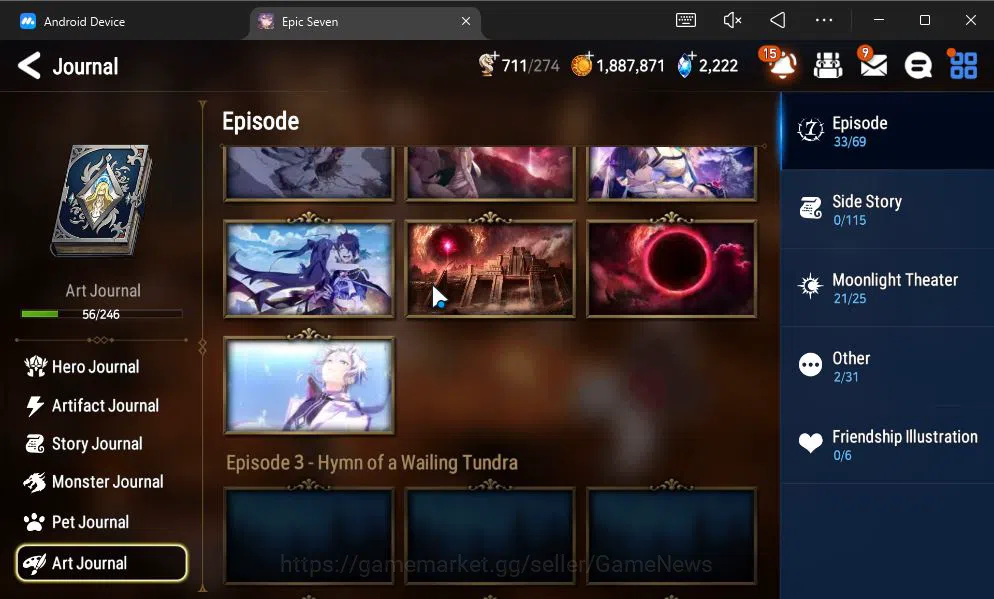 Epic Seven Accounts GLOBAL Unverif|NEW ERA|7 ML(BArunka,LOT Scales,TE image 20