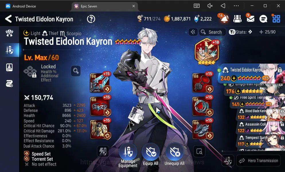 Epic Seven Accounts GLOBAL Unverif|NEW ERA|7 ML(BArunka,LOT Scales,TE image 4