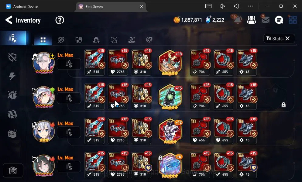 Epic Seven Accounts GLOBAL Unverif|NEW ERA|7 ML(BArunka,LOT Scales,TE image 9