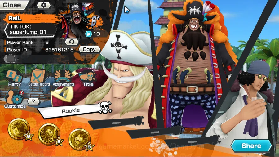 One Piece Bounty Rush Others GLOBAL | MAX 2 | EX 4 | Marshall D teach, BP kuzan image 1