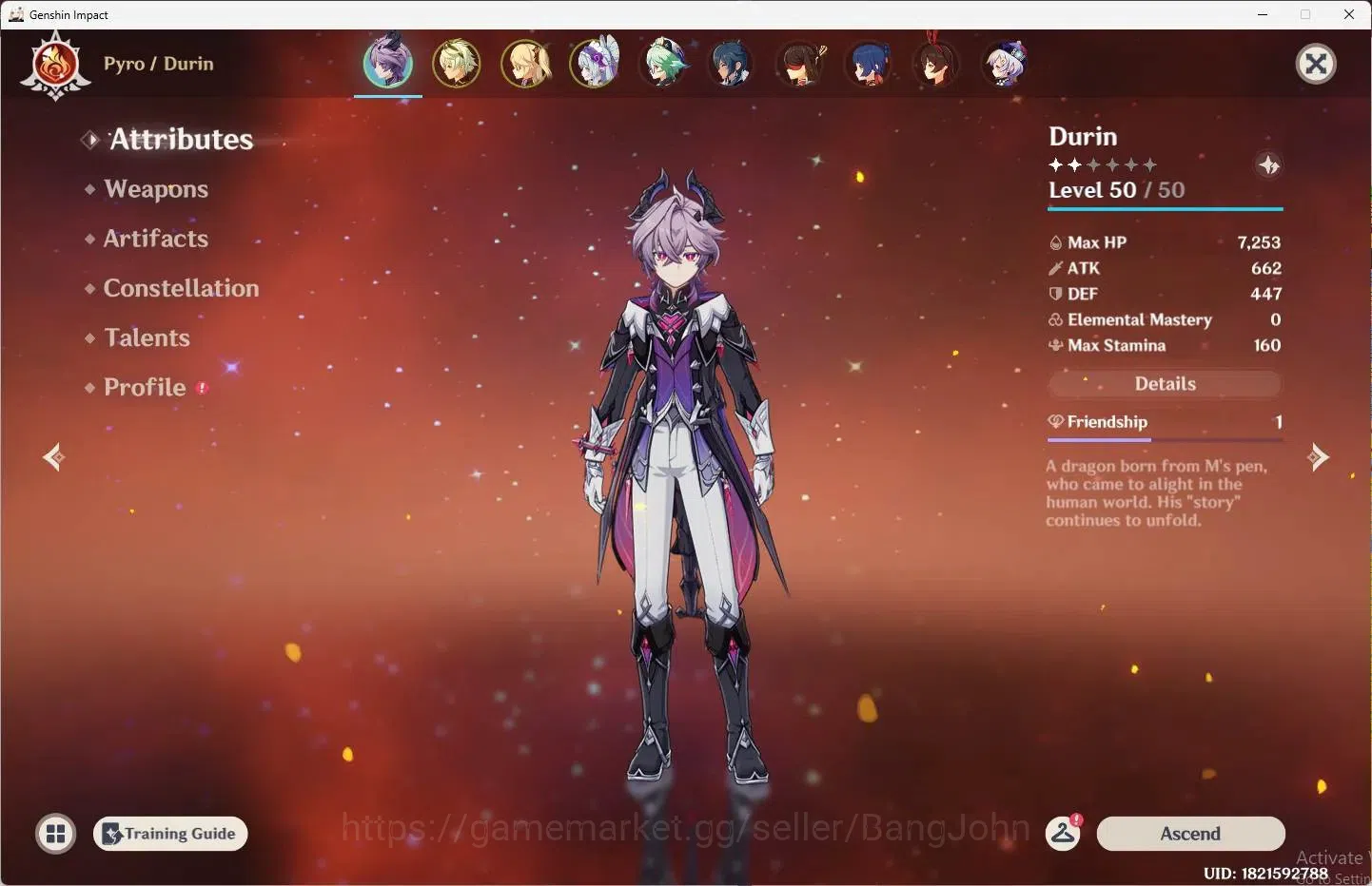Genshin Impact Accounts ASIA | AR 15 |1 Limited + 1 Standar |[Durina,Qiqi] image 2