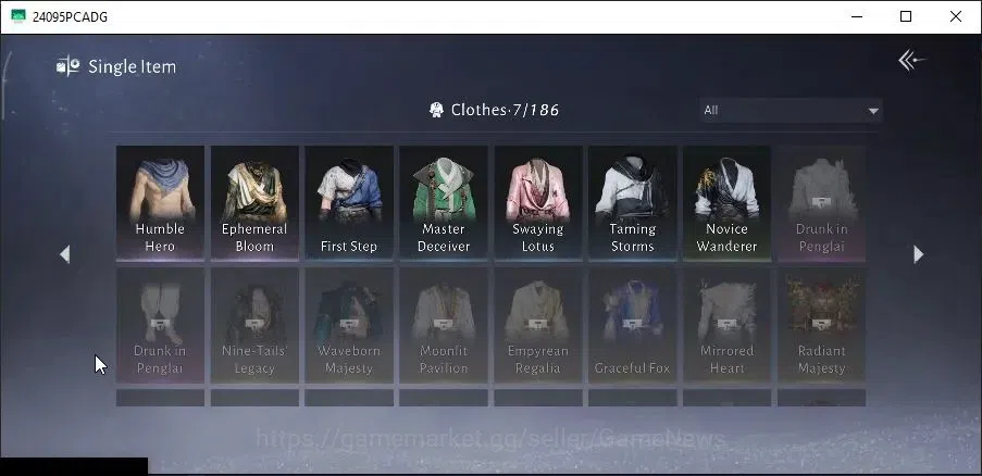 Where Winds Meet Accounts GLOBAL|Lv 94|23K GS|1 HC Unused|Humble Hero Set,Ephemeral Bloom Set,Peaceful Life,Anthem of 17