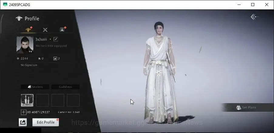 Where Winds Meet Accounts GLOBAL|Lv 94|23K GS|1 HC Unused|Humble Hero Set,Ephemeral Bloom Set,Peaceful Life,Anthem of 2