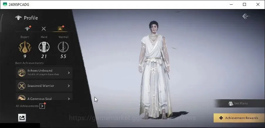 Where Winds Meet Accounts GLOBAL|Lv 94|23K GS|1 HC Unused|Humble Hero Set,Ephemeral Bloom Set,Peaceful Life,Anthem of 4