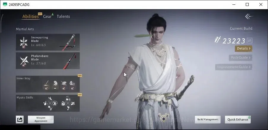 Where Winds Meet Accounts GLOBAL|Lv 94|23K GS|1 HC Unused|Humble Hero Set,Ephemeral Bloom Set,Peaceful Life,Anthem of 5