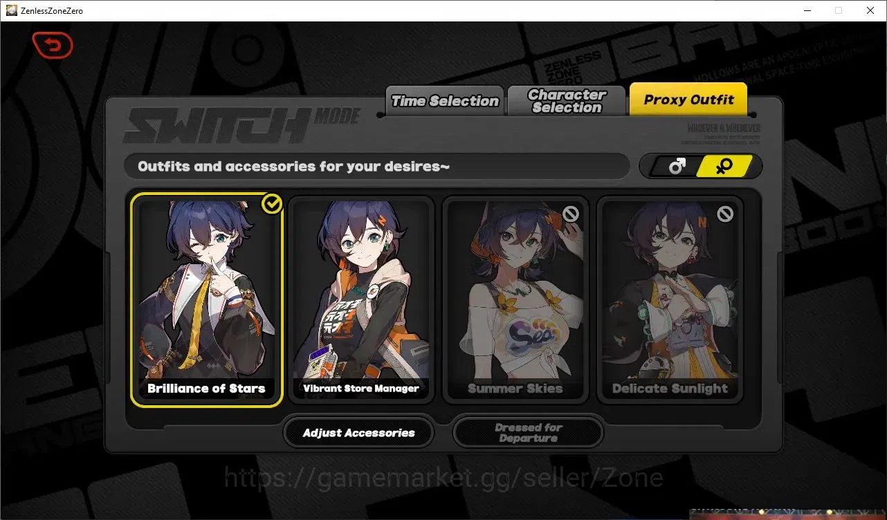 Zenless Zone Zero Accounts Starter ASIA|Lvl 44 |4 Limited (Remielle+sign,JaneDoe+sign,Zhao,Pyrois)+(MC Male) | 1 S Bgboo (1 1