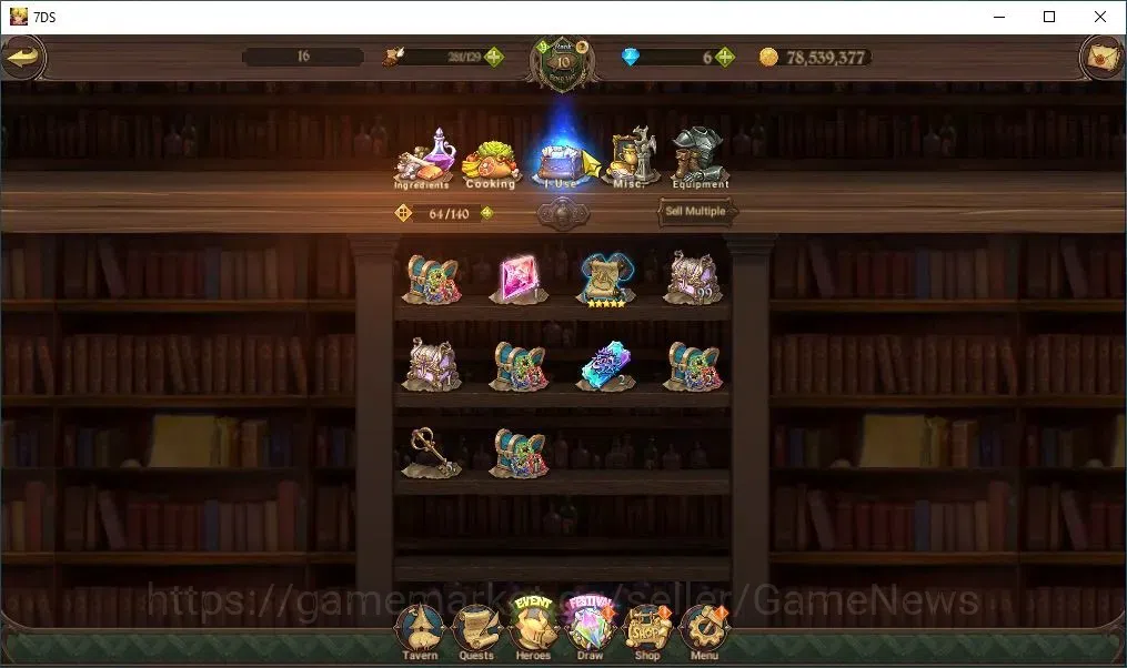 The Seven Deadly Sins: Grand Cross Accounts Asia|329K CC|110 Legendary Seal|5 UR|Nemesis Melio image 12