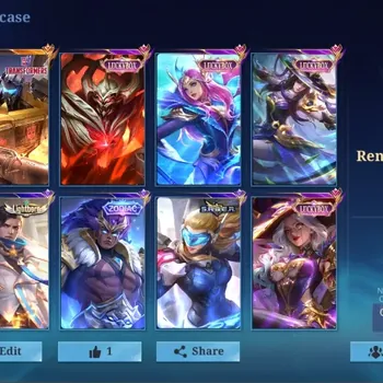 Mobile Legends: Bang Bang Accounts Collector Global|133 Hero|271 Skin|Renowned|LuckyBox Fanny Alice Odette Zhask,TF