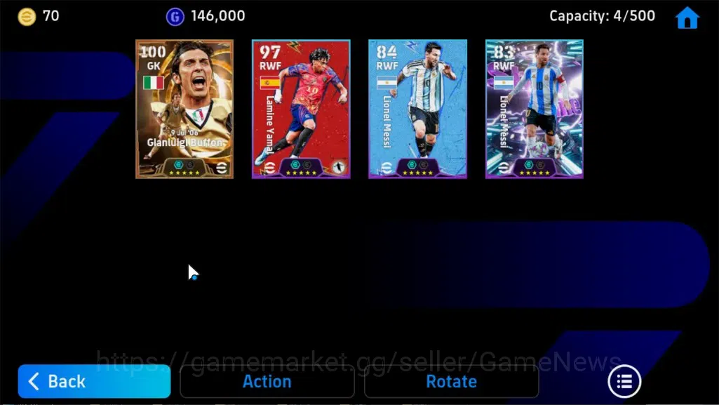 eFootball Accounts Android|Big Time Gianluigi Buffon,Show Time Lamine image 3
