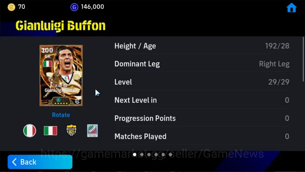 eFootball Accounts Android|Big Time Gianluigi Buffon,Show Time Lamine image 4