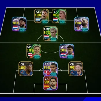 eFootball Accounts High-End Mobile|PW 3161|Epic Johan Cruyff,Aguero,Gerrard,Bergkamp|Showtime M Salah,Depay,Kovacic