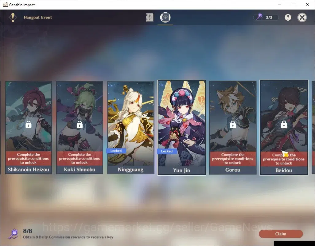 Genshin Impact Accounts ASIA |AR 50 |1 Limited + 2 (*5 Standard) + 1 (*5 W image 14