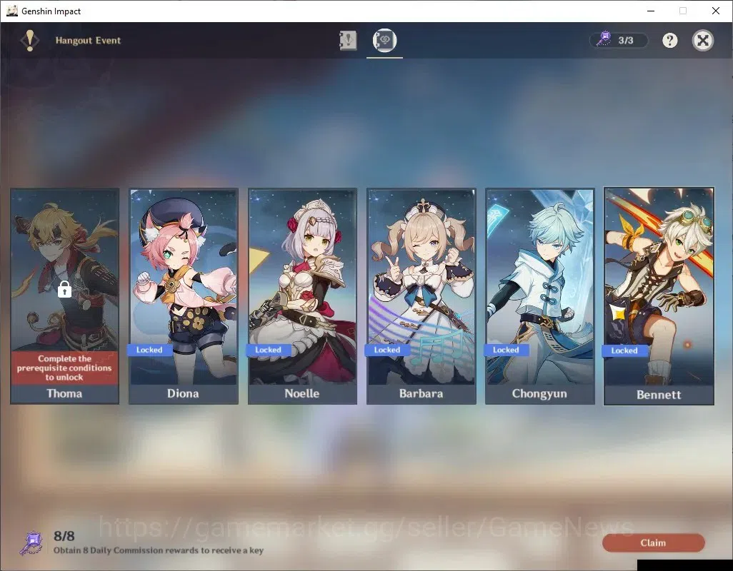 Genshin Impact Accounts ASIA |AR 50 |1 Limited + 2 (*5 Standard) + 1 (*5 W image 15