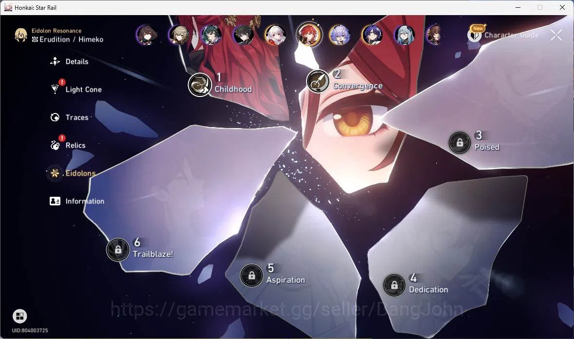 Honkai Star Rail Accounts Others ASIA|TL 66|11 Limit|PremTeam 18