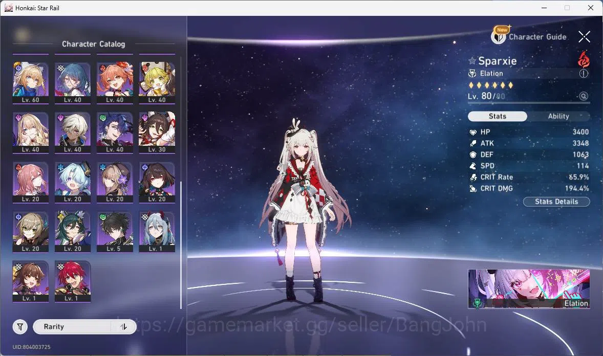 Honkai Star Rail Accounts Others ASIA|TL 66|11 Limit|PremTeam 5