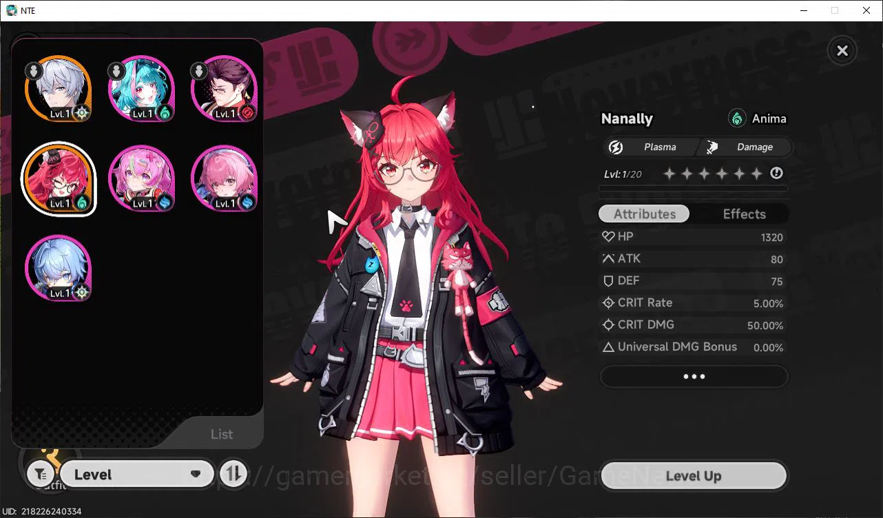 Neverness to Everness Accounts GLOBAL EU|HL 3|1 SSR Limited Nanally + 5 SR [Aurel image 1