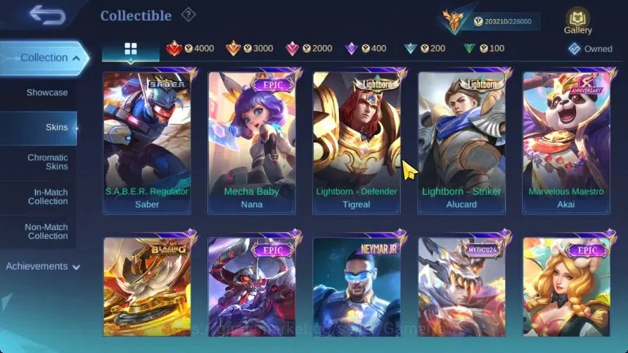 Mobile Legends: Bang Bang Accounts Hero 133|Skin 497|Legend Saber,Aspirant[Ruby,Fanny image 12