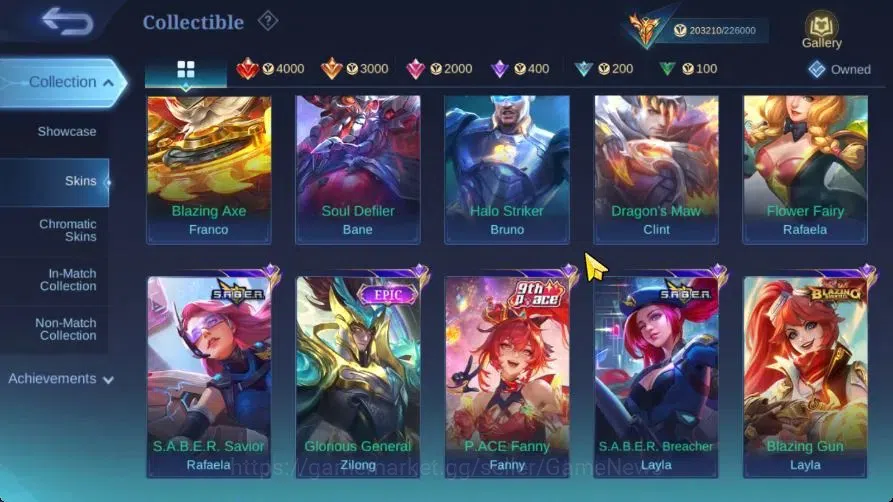 Mobile Legends: Bang Bang Accounts Hero 133|Skin 497|Legend Saber,Aspirant[Ruby,Fanny image 13