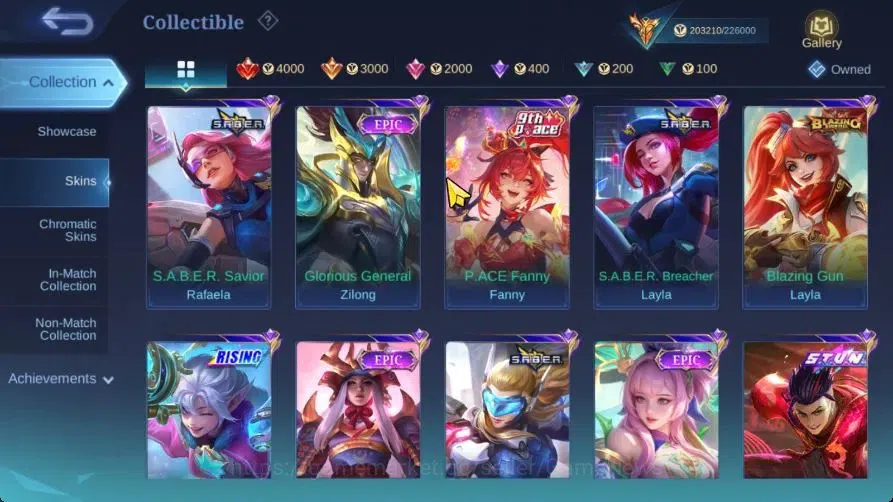 Mobile Legends: Bang Bang Accounts Hero 133|Skin 497|Legend Saber,Aspirant[Ruby,Fanny image 14