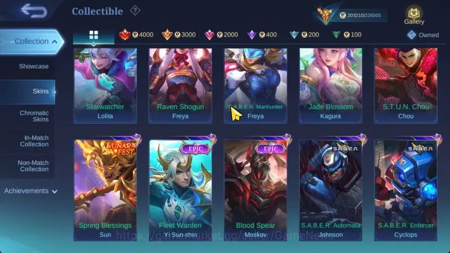 Mobile Legends: Bang Bang Accounts Hero 133|Skin 497|Legend Saber,Aspirant[Ruby,Fanny image 15