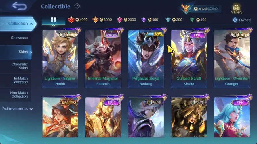 Mobile Legends: Bang Bang Accounts Hero 133|Skin 497|Legend Saber,Aspirant[Ruby,Fanny image 20