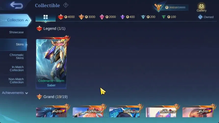 Mobile Legends: Bang Bang Accounts Hero 133|Skin 497|Legend Saber,Aspirant[Ruby,Fanny image 5