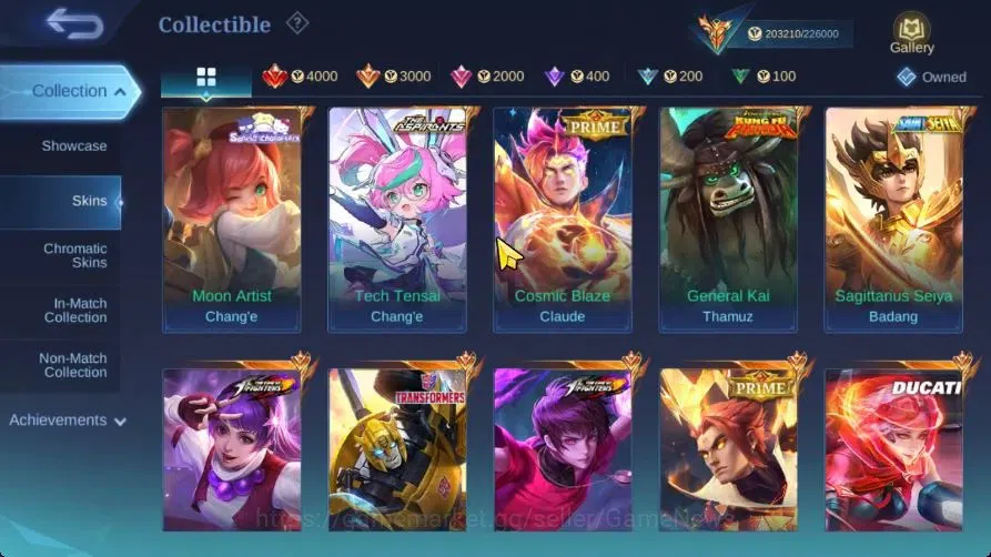 Mobile Legends: Bang Bang Accounts Hero 133|Skin 497|Legend Saber,Aspirant[Ruby,Fanny image 7