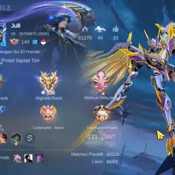 Mobile Legends: Bang Bang Others Hero 133|Skin 497|Legend Saber,Aspirant[Ruby,Fanny image 1