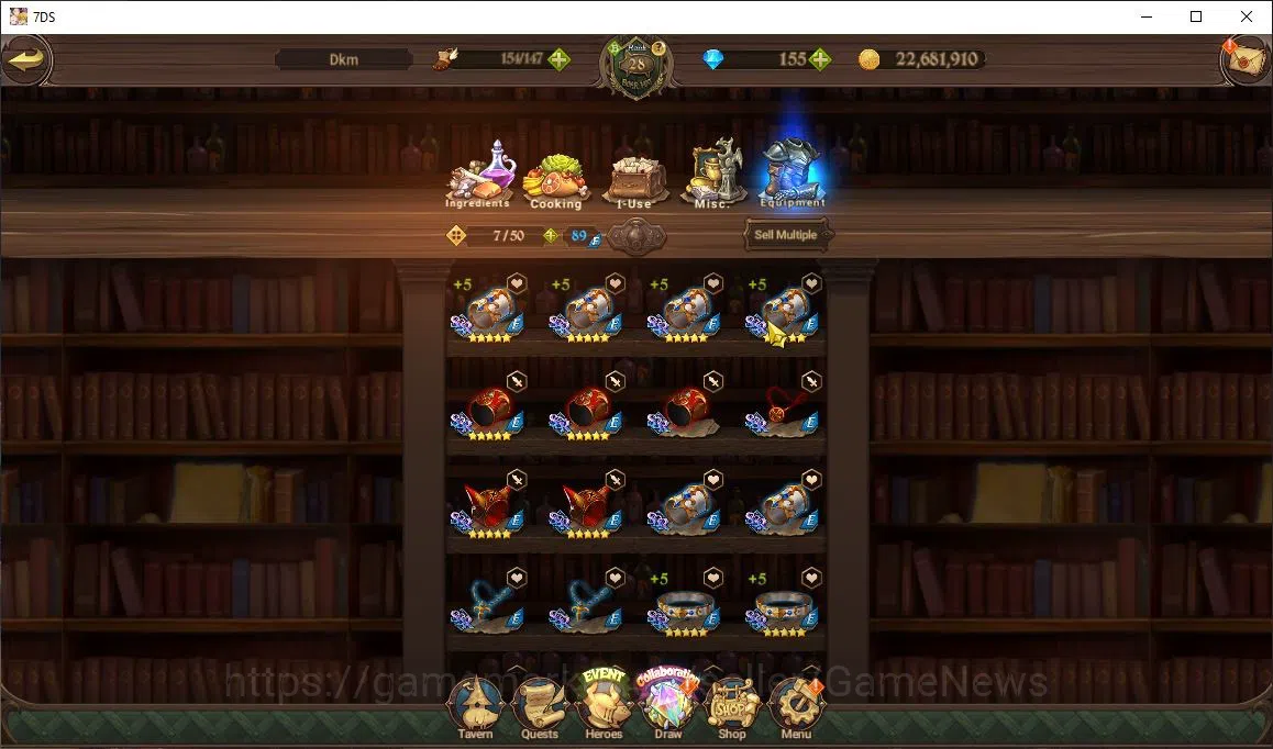 The Seven Deadly Sins: Grand Cross Accounts Global|1,5M CC|155 Dm+102 Ls|1 LR+1 UR+Collab Re Z image 17