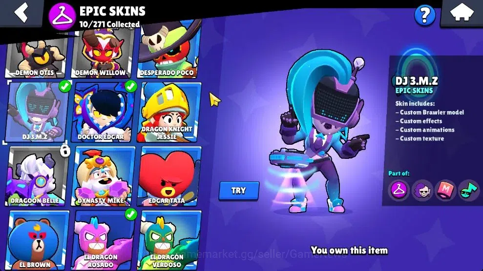 Brawl Stars Accounts 3794 Trophy|33 Brawlers 5 Max Lvl [Mortis,Emz,Etc] image 10
