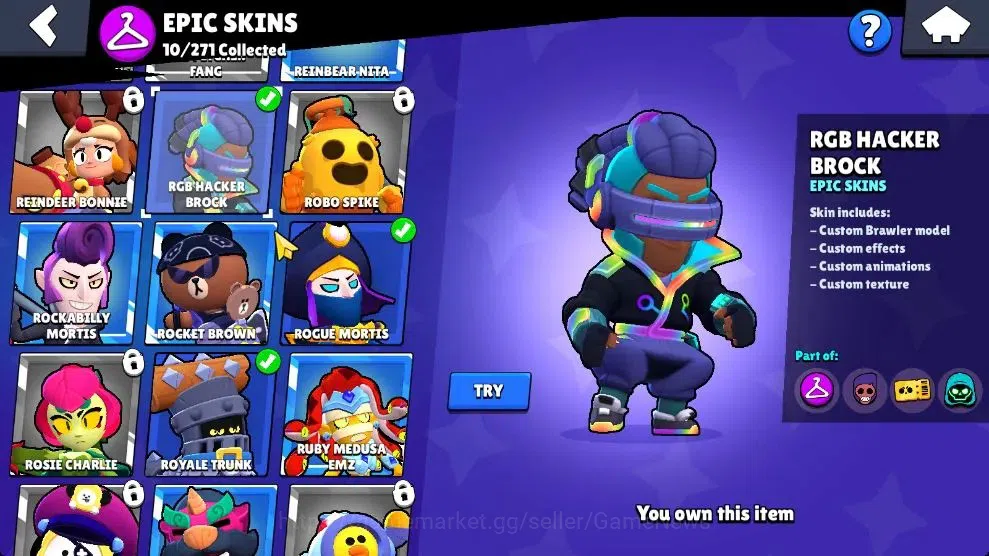 Brawl Stars Accounts 3794 Trophy|33 Brawlers 5 Max Lvl [Mortis,Emz,Etc] image 12