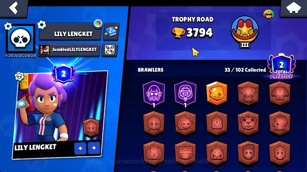 Brawl Stars Accounts 3794 Trophy|33 Brawlers 5 Max Lvl [Mortis,Emz,Etc] image 16