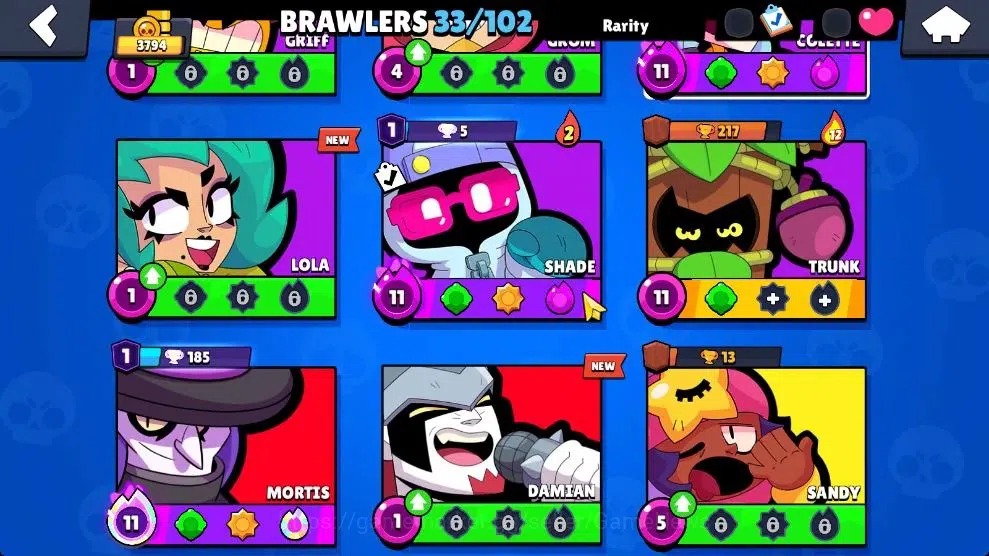 Brawl Stars Accounts 3794 Trophy|33 Brawlers 5 Max Lvl [Mortis,Emz,Etc] image 6