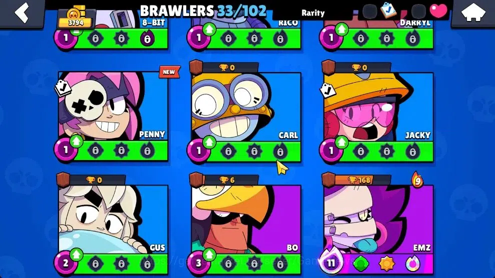 Brawl Stars Accounts 3794 Trophy|33 Brawlers 5 Max Lvl [Mortis,Emz,Etc] image 8