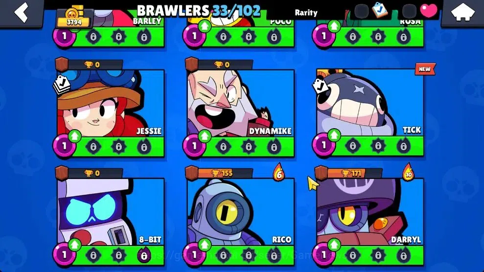 Brawl Stars Accounts 3794 Trophy|33 Brawlers 5 Max Lvl [Mortis,Emz,Etc] image 9